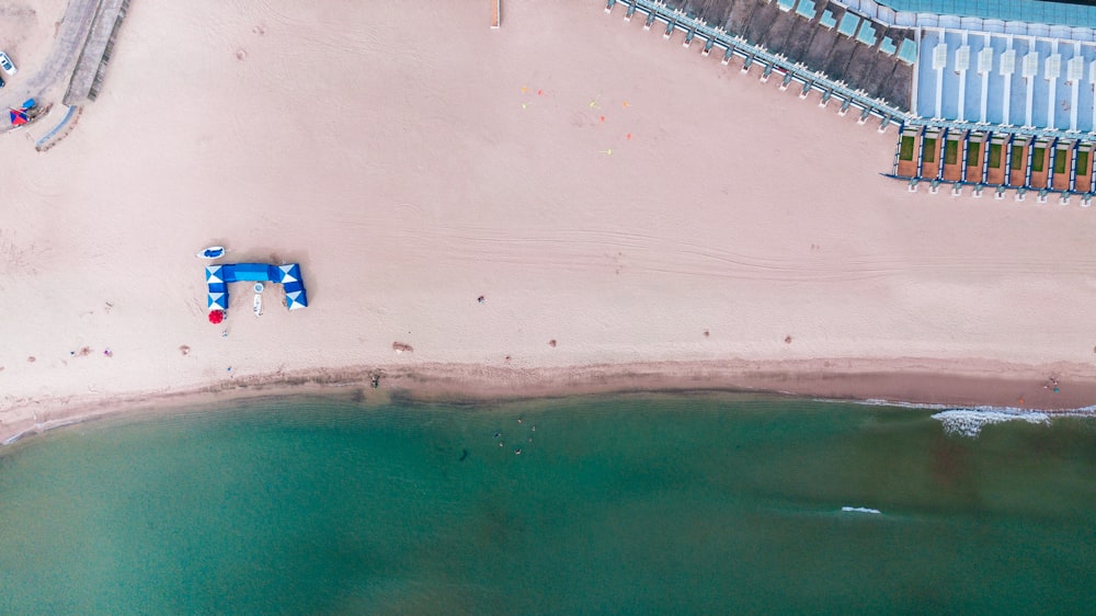 aerial view of beach