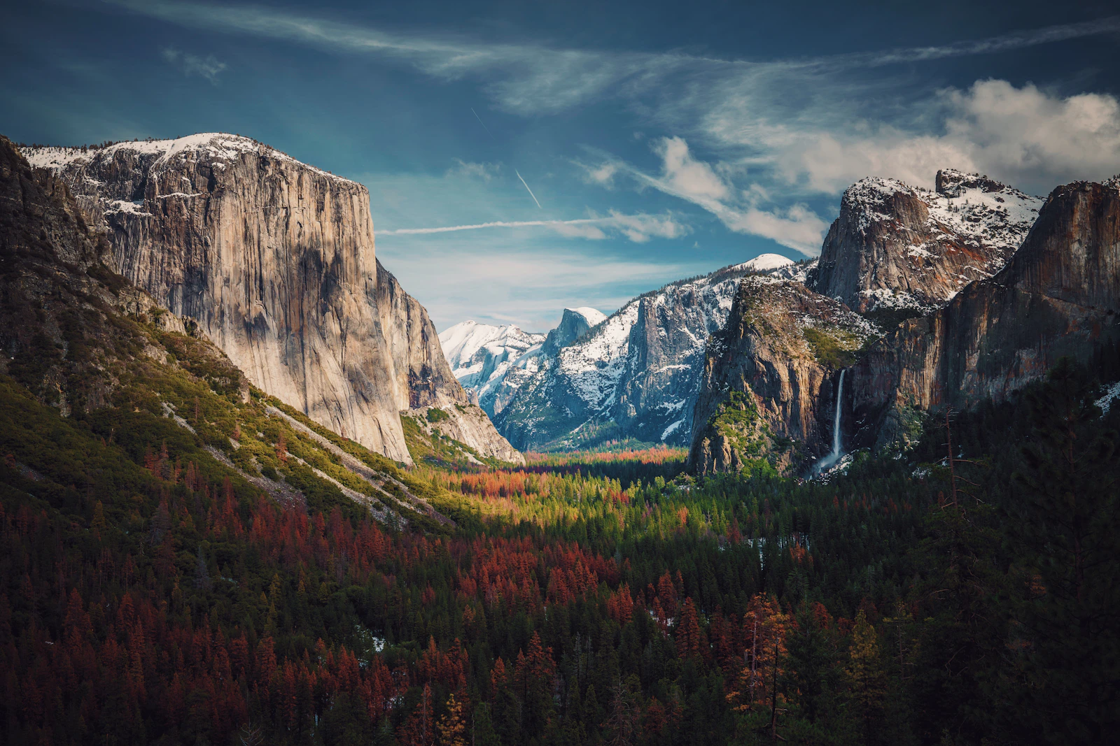 Imagen editorial de Yosemite National Park, California para USA.viajes