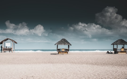 gazebos at beach resort in La Union Philippines