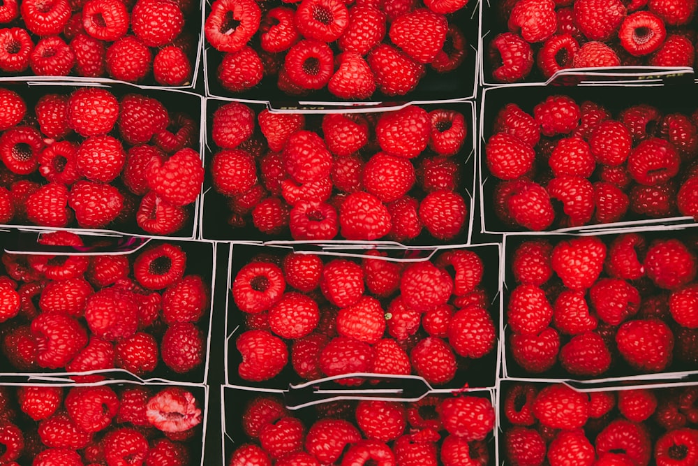 bunch of raspberries