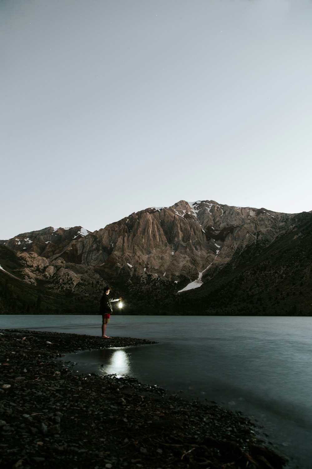 man near body of water