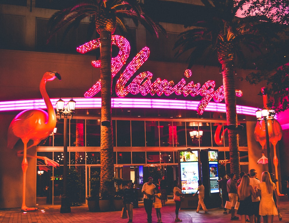 Flamingo signage