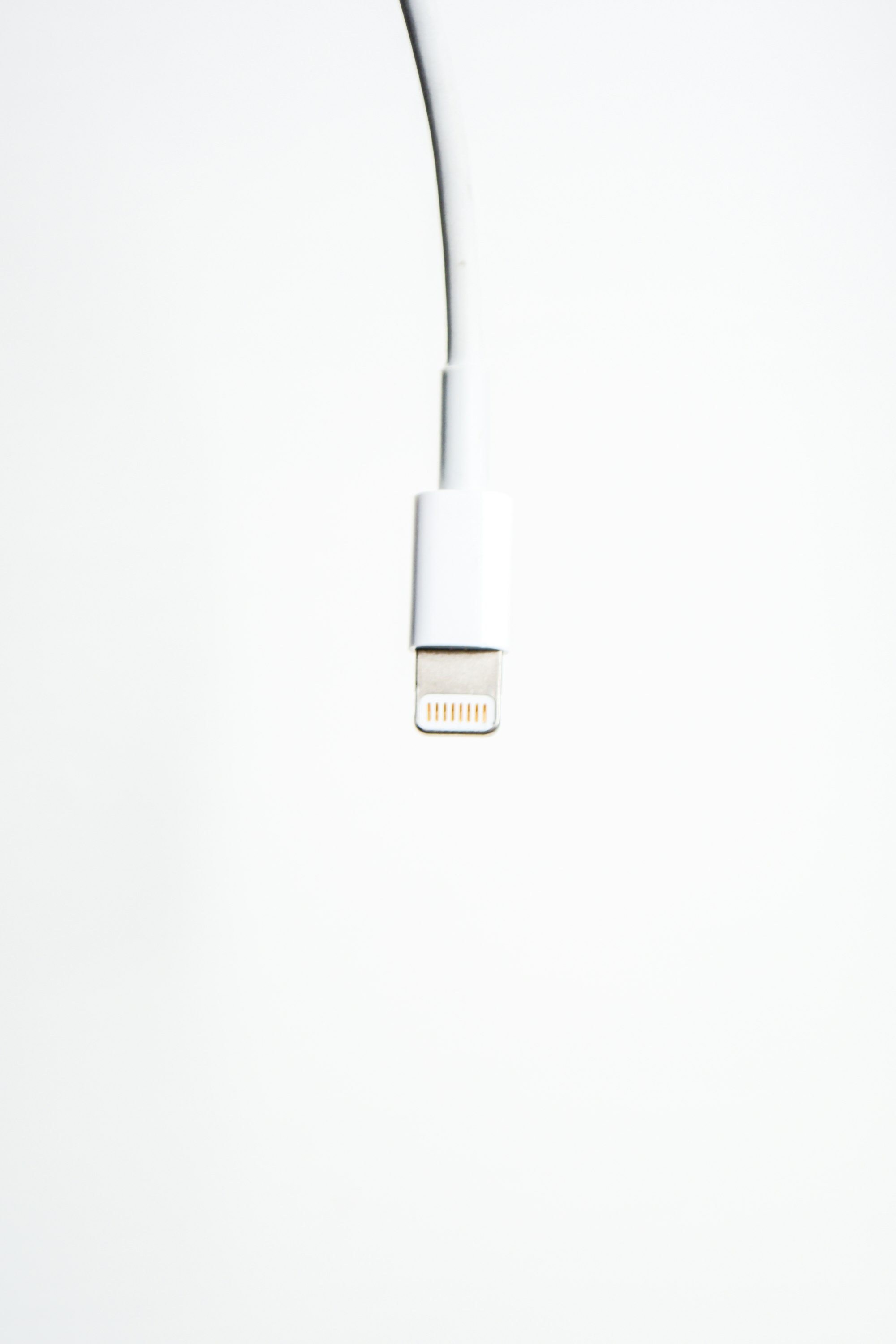 White USB cable