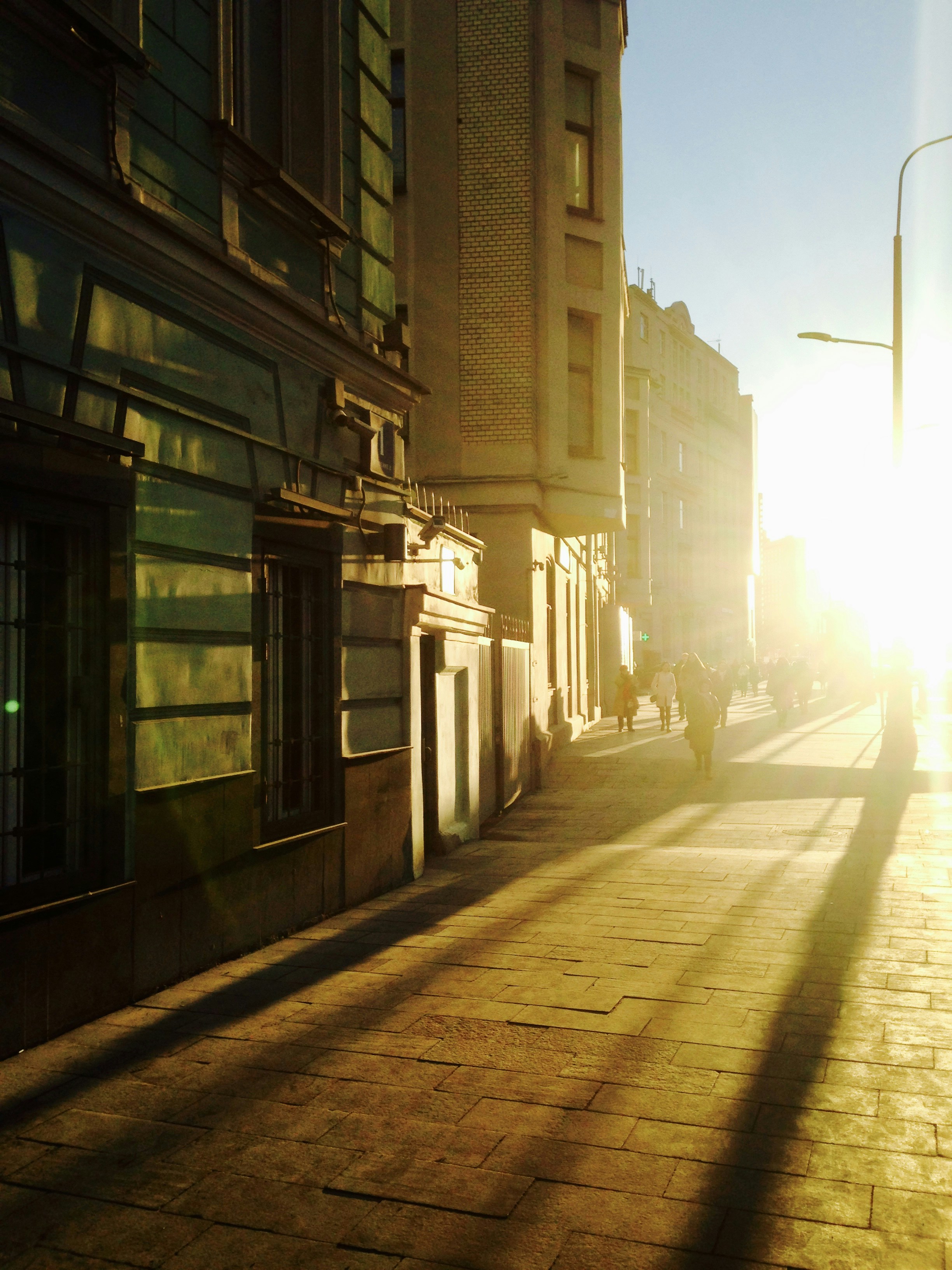 Sunlit Urban Morning