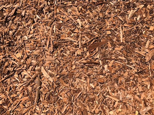 Close-up of eco-friendly wood pellets in a sack