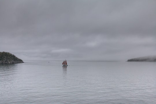 sailing boat on body of water in Bar Harbor United States