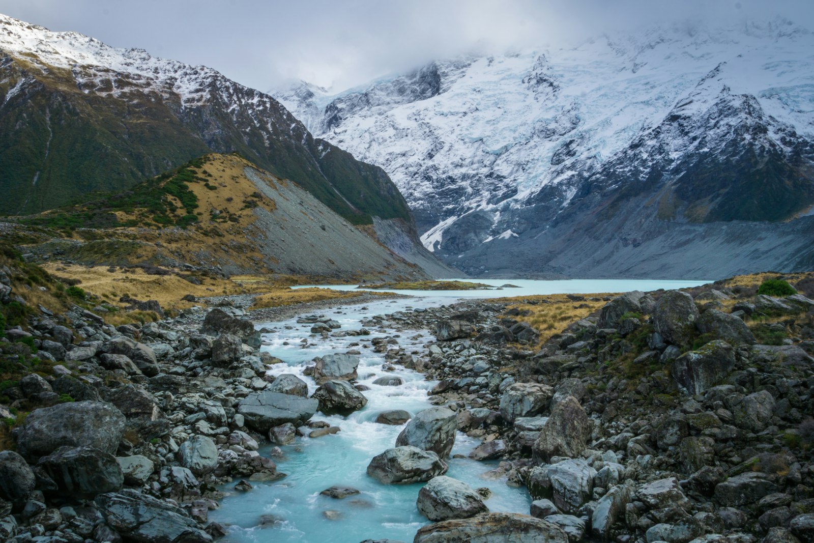 Sony a6000 + Sony E 18-200mm F3.5-6.3 OSS sample photo. River with gray rocks photography