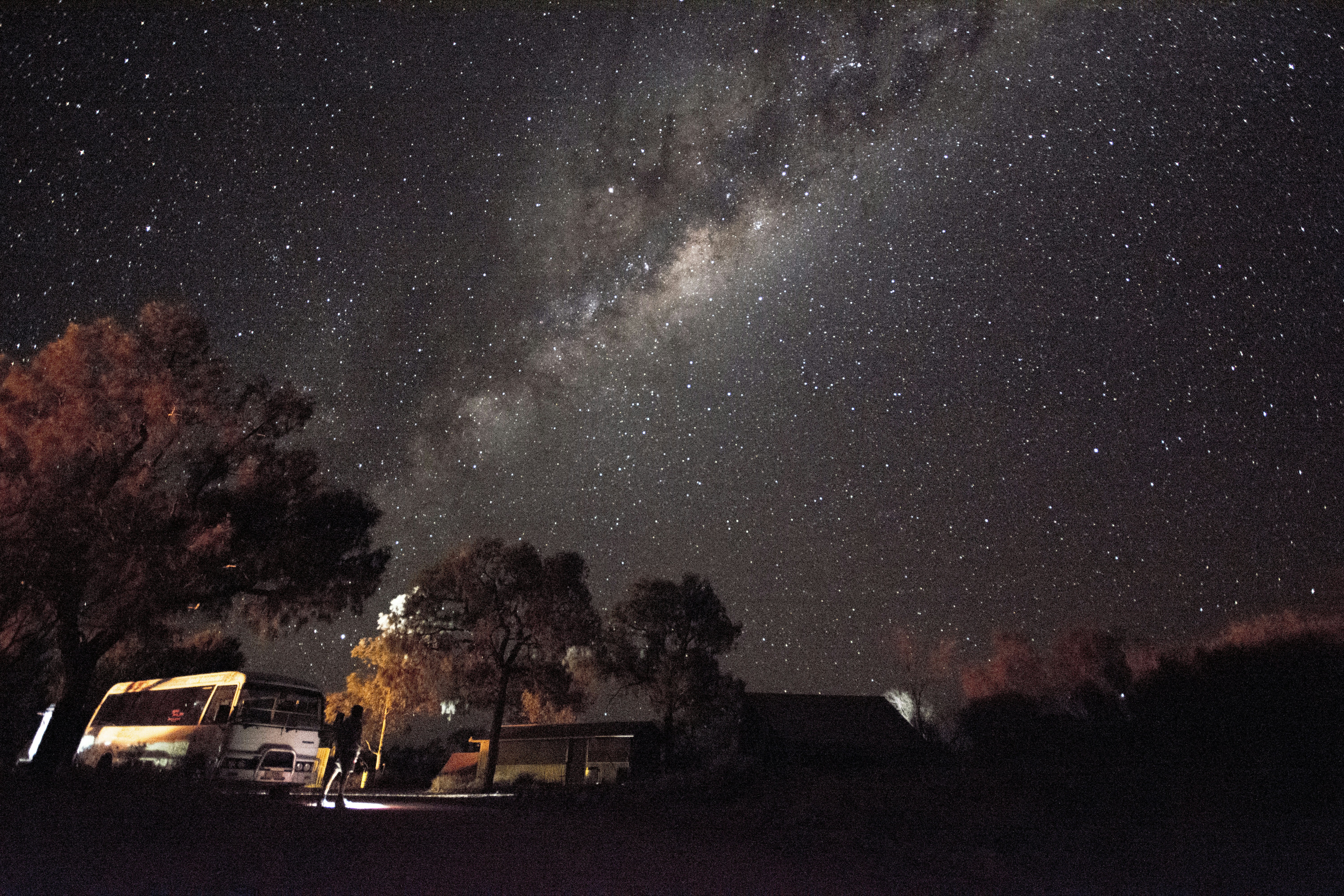 galaxy view on night sky