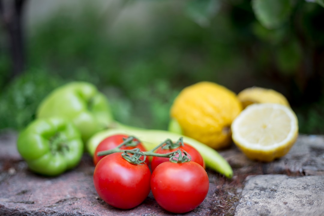 selective focus photography of cherry tomatoes