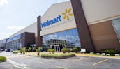 Finished Walmart interior showcasing completed construction work.