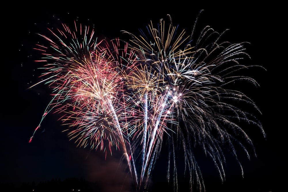 fireworks at nighttime marina del rey
