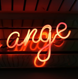 Change neon light signage