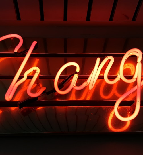 Change neon light signage