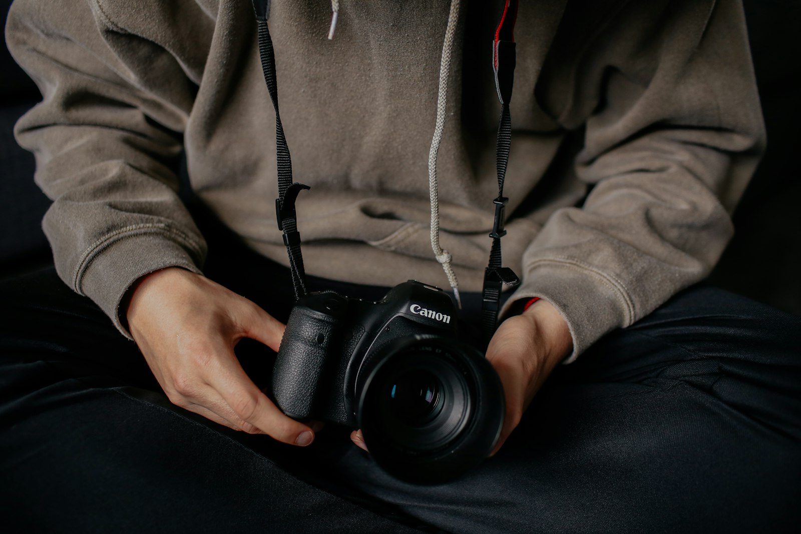 Canon EOS 6D + Canon EF 35mm F1.4L USM sample photo. Person holding black canon photography