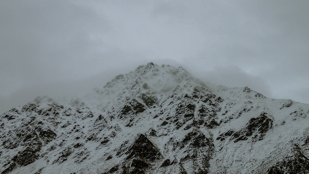 aerial photography of mountain