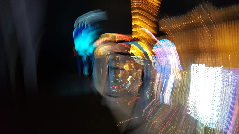 A vibrant motion graphic featuring a fast-paced montage of cityscapes and nature scenes blending seamlessly.