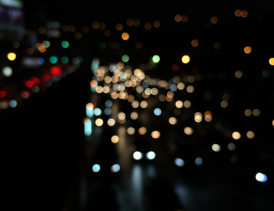 bokeh photography at night