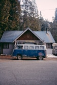 Mobile plumbing van parked outside a rustic cabin near Reno, ready for emergency repairs.