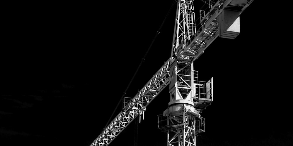 gray steel crane