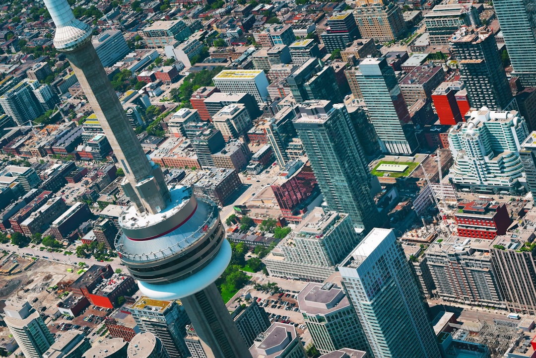 aerial photography of city,