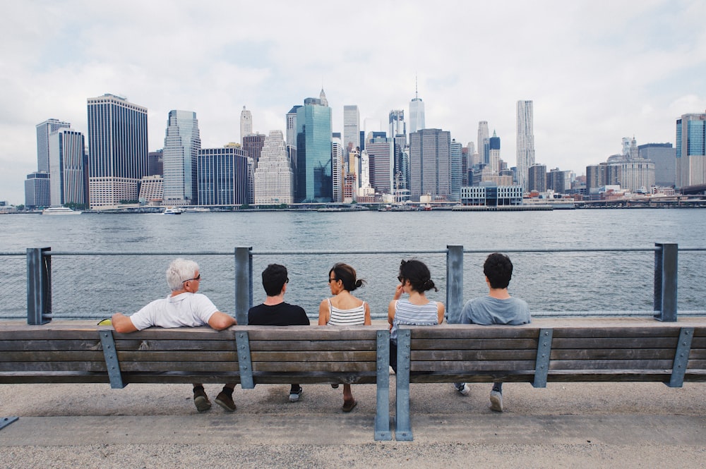 woman sitting on the bench