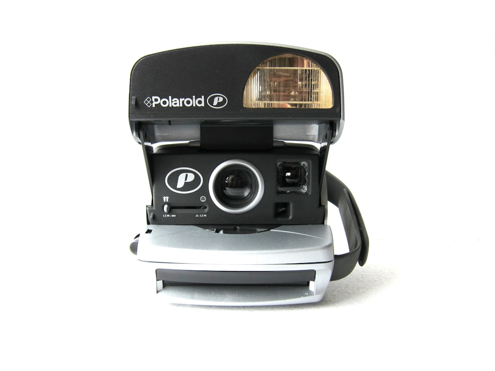 black Polaroid land camera