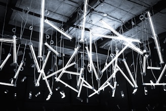 hanging lights art work