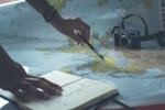 Leadership and Turnaround graphic--hand navigating a map