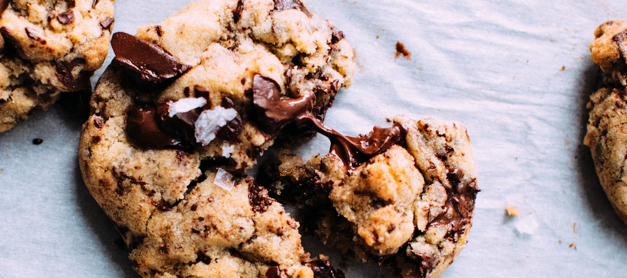 close-up photo of baked cookies