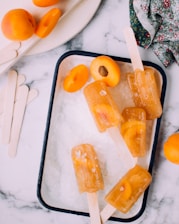 flat lay photography of ice cream popsicles