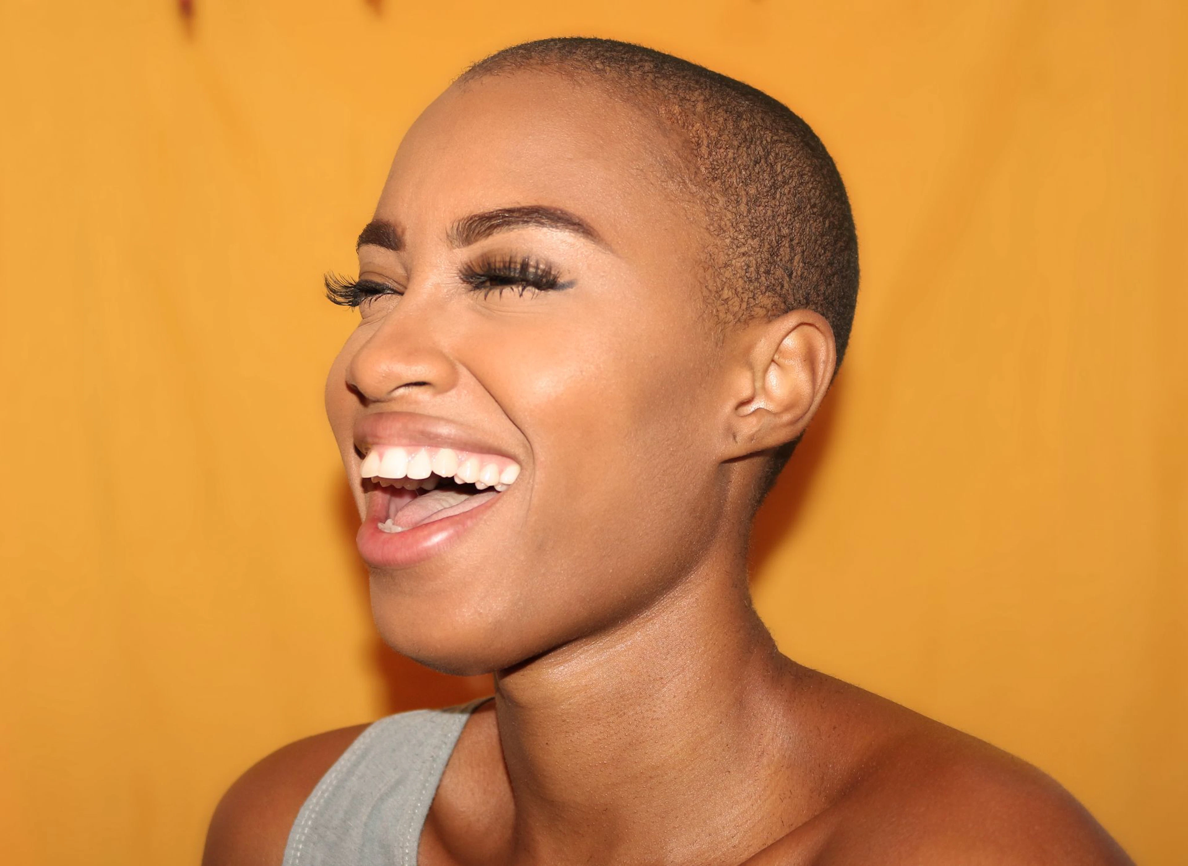 Portrait of a smiling young woman