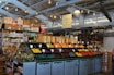 A vibrant display of assorted grocery items arranged neatly on shelves.