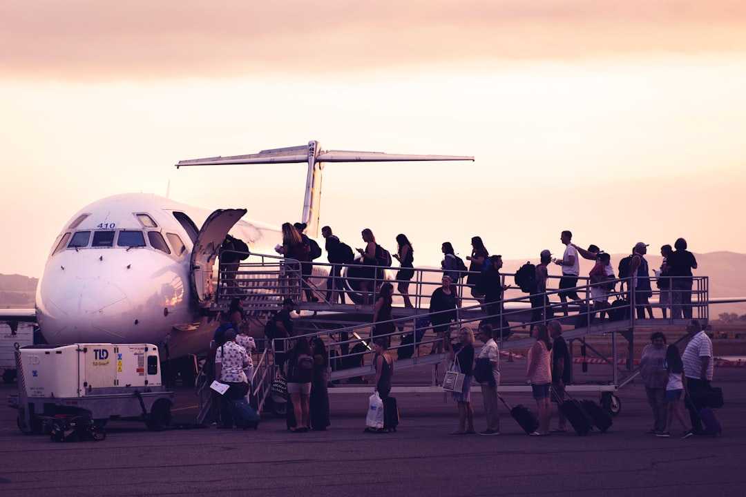 group of person riding on aircraft