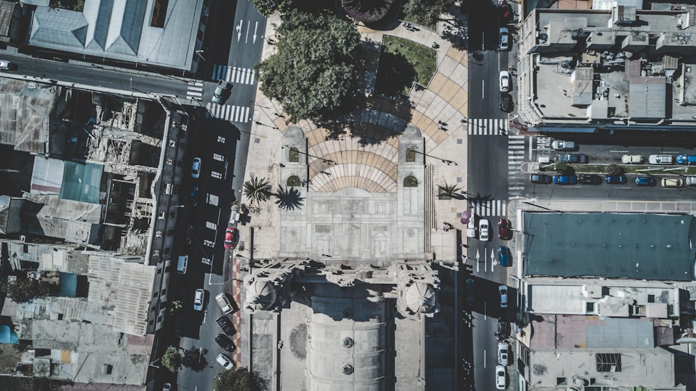 aerial view of city during daytime