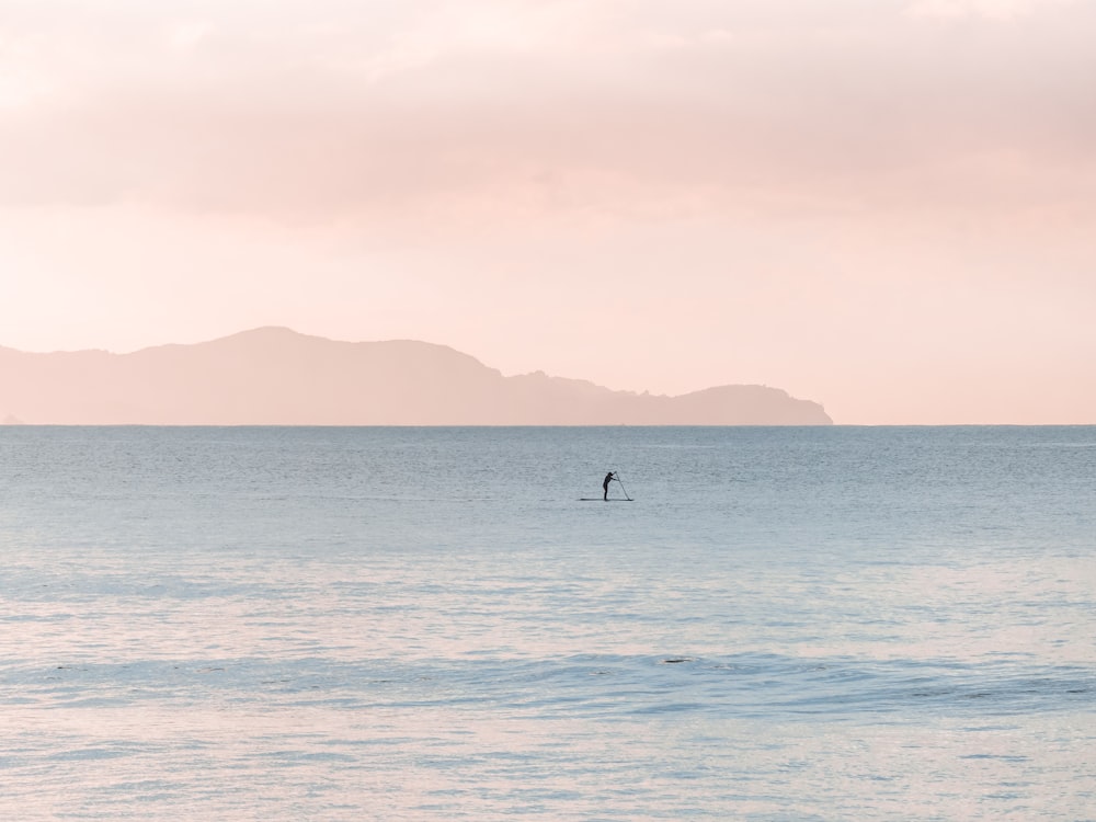 paddle boarding durante il giorno