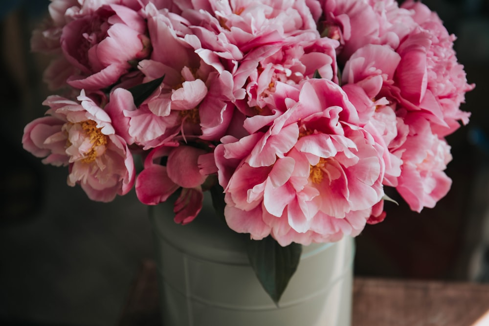 pink petaled flower arrangement