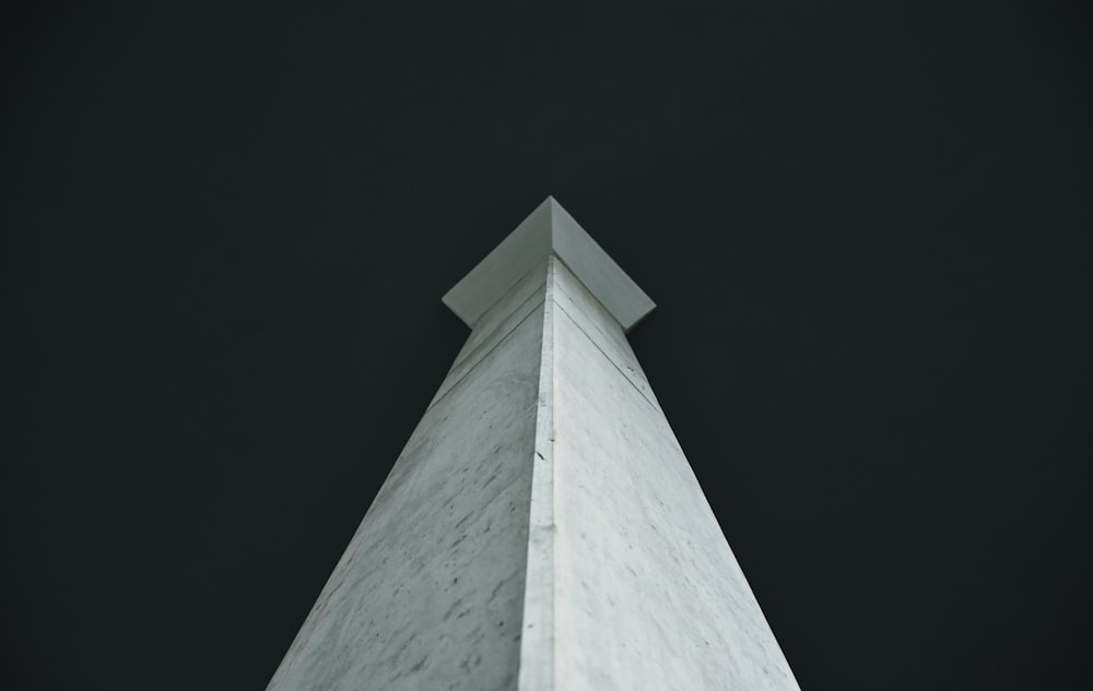 worm's-eye photography of white monument