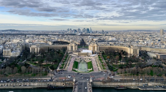 aerial photography of city in Trocadéro France