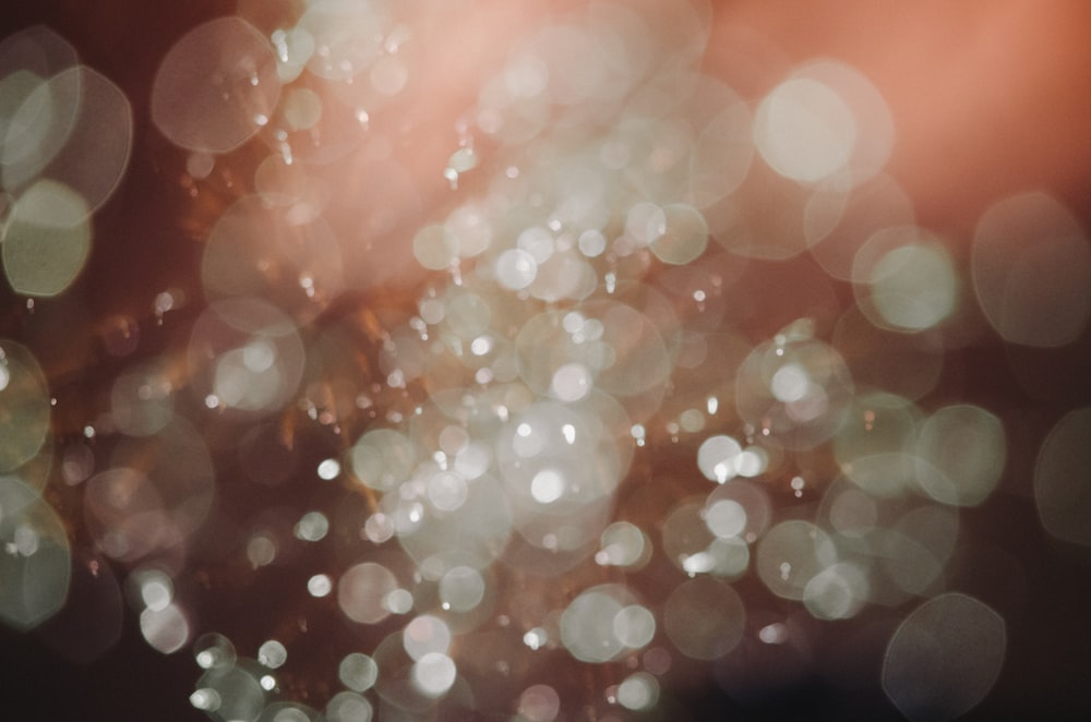 white bokeh lights