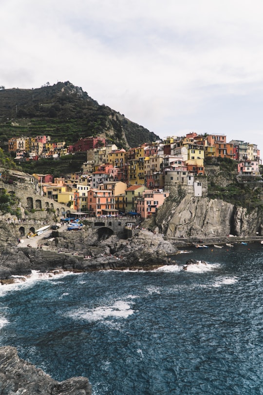photography of assorted-color building near mountain beside seashore during daytime in Parco Nazionale delle Cinque Terre Italy