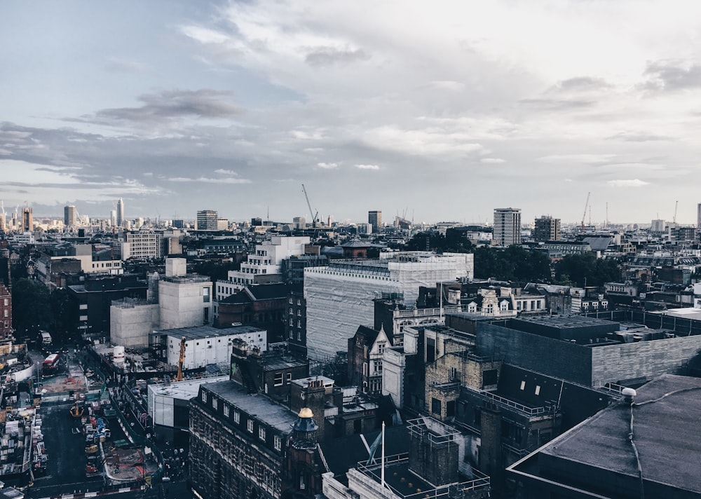 aerial photograph of city