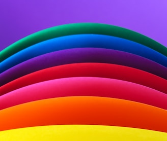 multicolored rainbow artwork