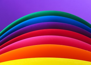 multicolored rainbow artwork