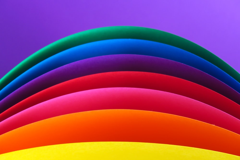 色とりどりの虹のアートワーク