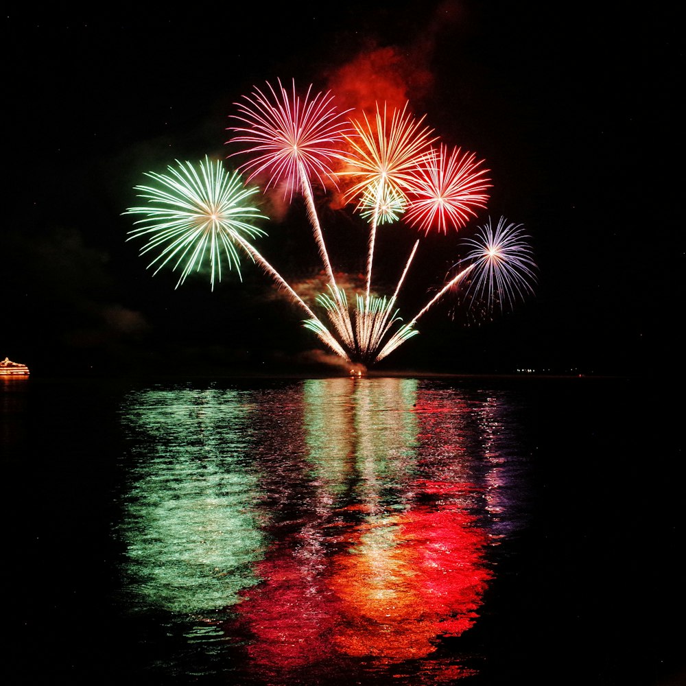 time-lapse photography of fireworks