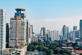 city aerial photography