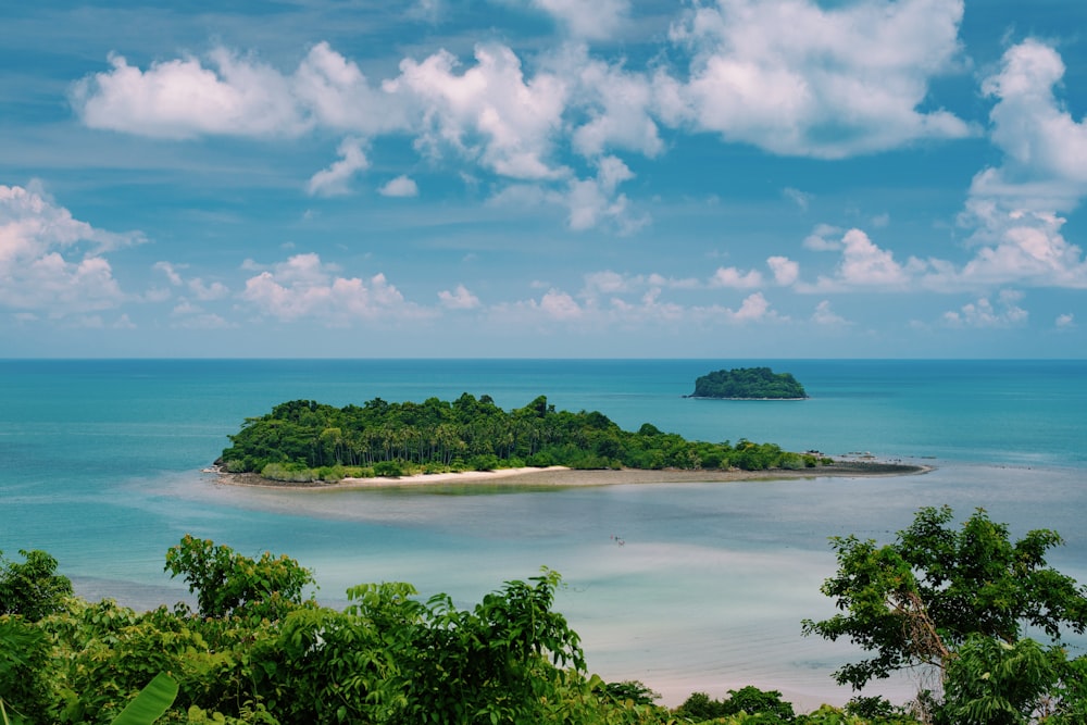 Îles couvertes d’arbres pendant la journée photo aérienne