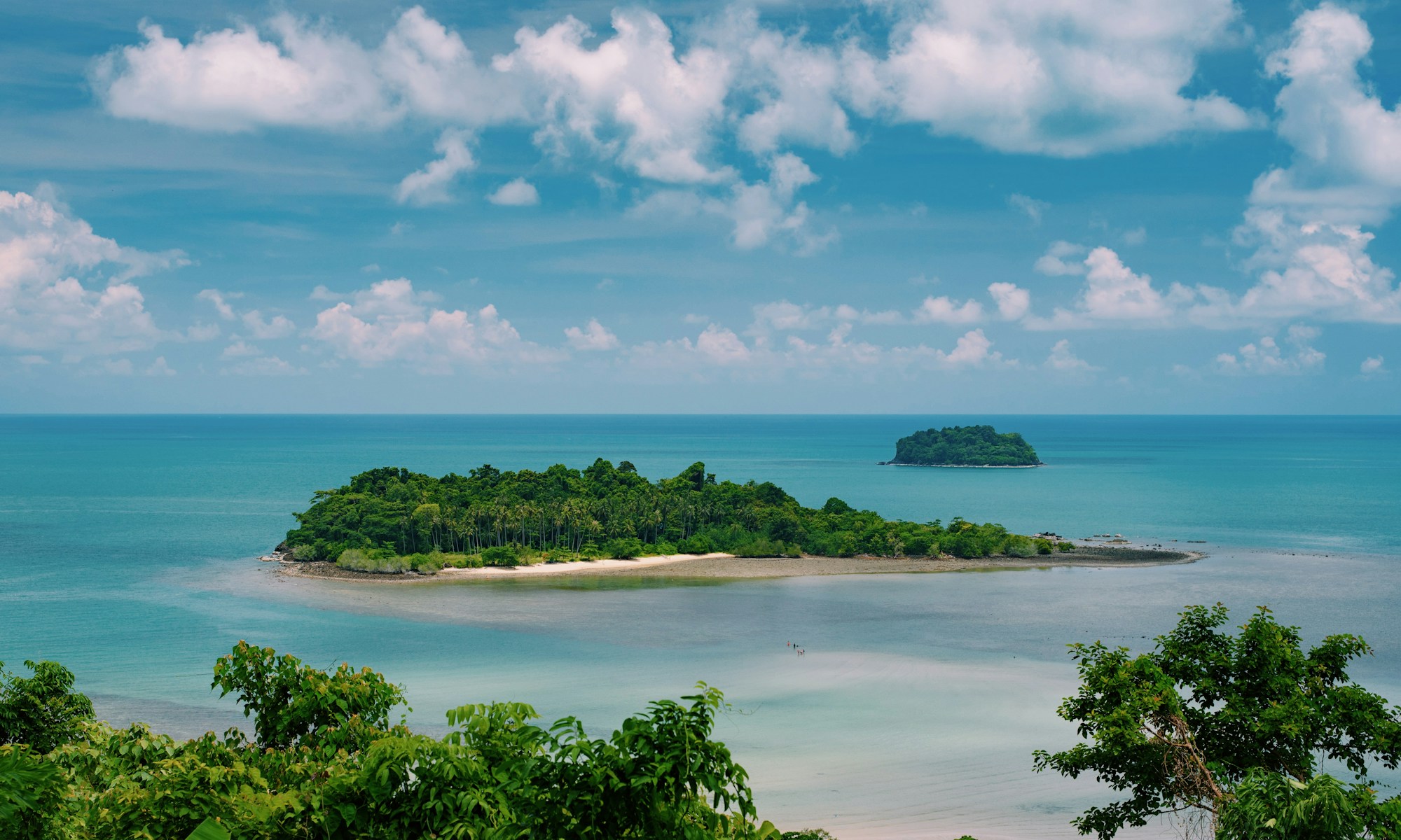 tree-covered islands during daytime aerial photo