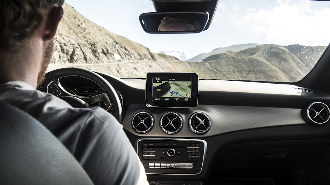 person driving car, Driving from Geneva to St. tropez through the french alps