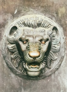 Lion Head Medallion